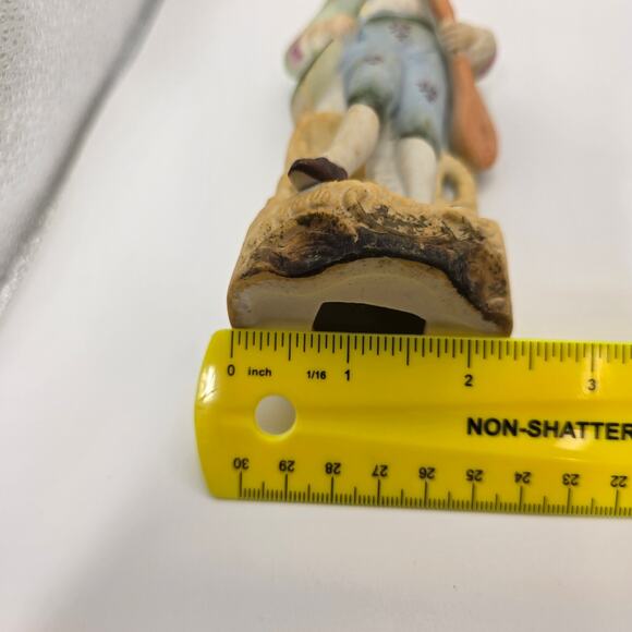 German Porcelain Boy Troubadour Figurine Playing Lute – Collectible Figure - Picture 7 of 7